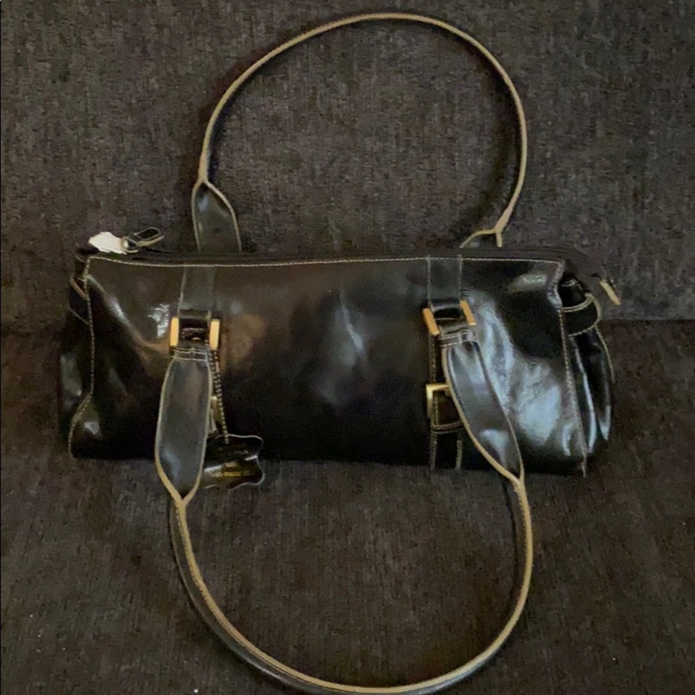 Giant Bernini black genuine leather purse
